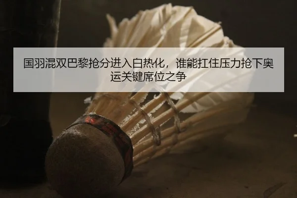 国羽混双巴黎抢分进入白热化，谁能扛住压力抢下奥运关键席位之争